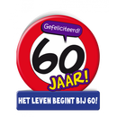 Verkeersbord wenskaart 60 jaar