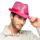 Hoed Popstar glitter / pailletten , div. kleuren