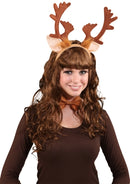 Diadeem Rendier bruin en strik