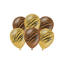 Party Ballonnen Tijger, 6 stuks
