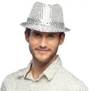 Hoed Popstar glitter / pailletten , div. kleuren