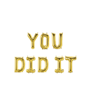 Folie letters You did It (40cm)