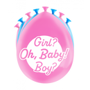 Party Ballonnen Gender Reveal, per 8