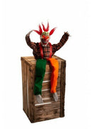 Zittende Clown met licht