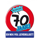 Verkeersbord wenskaart 70 jaar