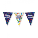 Vlaggenlijn Cartoon Happy Birthday