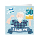 Kaart XL Abraham 50 jaar (23x23cm)