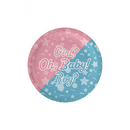 Bordjes Gender Reveal 23cm 8 stuks