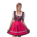 Dirndl Laura bruin/roze mt XL/42