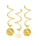Hangdeco Swirl Happy Birthday