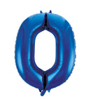 Folie cijfer 16" / 40cm Blauw 0-9