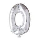 Folie Cijfer 16" / 40cm Zilver 0-9