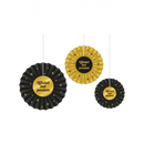 Paper Fan Classy gold/black Pensioen