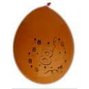 Ballonnen bedrukt 8. 10 stuks assorti kleuren