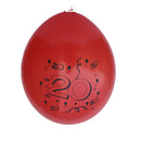 Ballonnen bedrukt 20. 10 stuks assorti kleuren