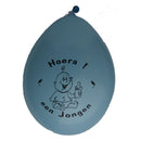 Ballonnen Hoera een jongen 10 st