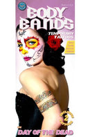 Tijdelijke Tattoo Body Band 'The day of the Dead' 2 stuks