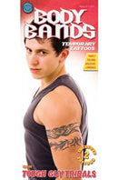 Tijdelijke Tattoo Body Band 'Tough Gut Tribal' 2 stuks