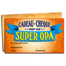 Cadeau-cheque  Super Opa