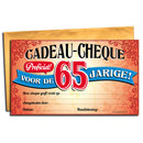 Cadeau-cheque  65 Jarige