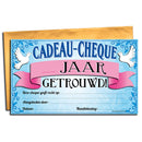 Cadeau-cheque .... jaar getrouwd