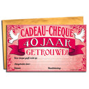 Cadeau-cheque 40  jaar Getrouwd