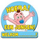 Verkeersbord / huldeschild Hoera `n Jongen