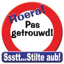Verkeersbord / Huldeschild Pas Getrouwd