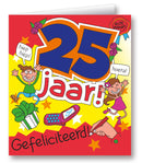 Kaart Cartoon 25 jaar