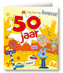 Kaart Cartoon man 50 jaar