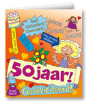Kaart Cartoon vrouw 50 jaar