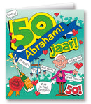 Kaart Cartoon Abraham 50 jaar
