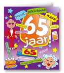 Kaart Cartoon 65 jaar