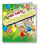Kaart Cartoon VanHarteGefeliciteerd