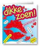 Kaart Cartoon Dikke zoen