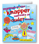 Kaart Cartoon Mannen knapper