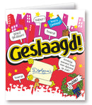 Kaart Cartoon Geslaagd