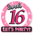 Verkeersbord / Huldeschild Sweet 16