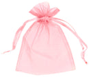 Organza zakjes roze 10 stuks