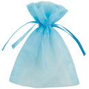 Organza zakjes blauw 10 stuks