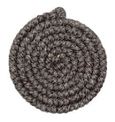 Wolcrepe donker grijs 50cm grimas