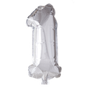 Folie Cijfer 16" / 40cm Zilver 0-9