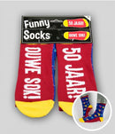 Funny socks 50 jaar