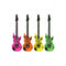 Opblaas gitaar neon kleuren