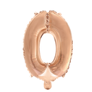 Folie Cijfer 16" / 40cm Rosé Goud 0-9