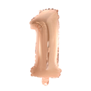 Folie Cijfer 16" / 40cm Rosé Goud 0-9