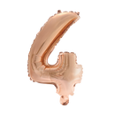 Folie Cijfer 16" / 40cm Rosé Goud 0-9