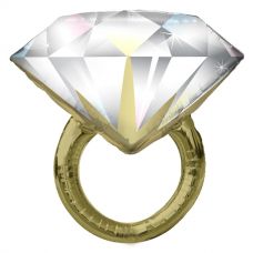 Folie helium ballon Shape Diamond Wedding Ring  94cm