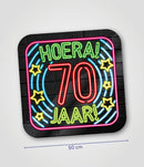 Huldeschild Neon verkrijgbaar in diverse leeftijden