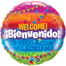 Folie helium ballon Welcome Bienvenido